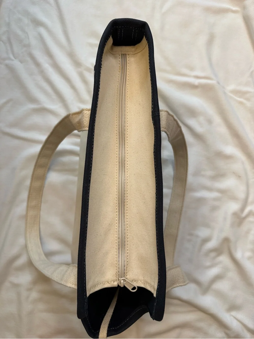 Lands' End Navy Canvas Dog Carrier Tote Bag 16.5